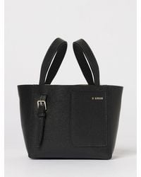 Valextra - Bucket Mini Grained Leather Bag - Lyst
