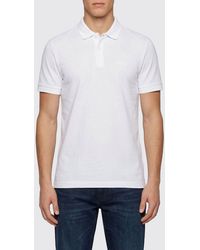 BOSS - Cotton Polo Shirt - Lyst