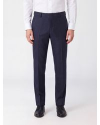 Lardini - Slim Fit Pure Wool Tailored Trousers With Slash Pockets - Lyst