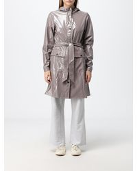 Rains - Waterproof Hooded Trench Coat With A Tie-Belt Waist - Lyst