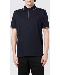 Paul Smith - Cotton Polo Shirt With Contrast Trims - Lyst
