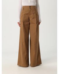 Chloé - Wide Leg Pleated Pants - Lyst