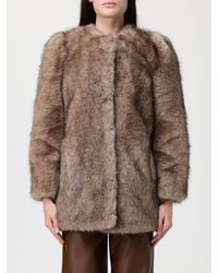 Stand Studio - Abrigo De Piel Mujer - Lyst