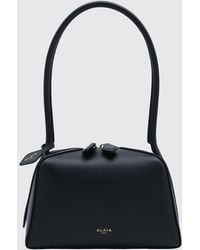 Alaïa - Small Le Teckel Calfskin Leather Bowling Bag With Tubular Handle - Lyst