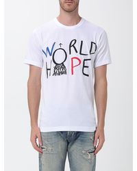 Comme des Garçons - Comme Des Gar&Ccedil	Ons Short-Sleeved Cotton T-Shirt With Slogan Print - Lyst