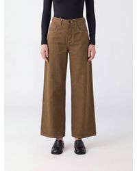 Uma Wang - Pantalón De Pernera Ancha Phyllis De En Mezcla De Lana Con Talle Alto - Lyst