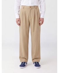 A.P.C. - Ricky Wide-Leg Pleated Cotton Trousers - Lyst