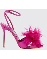 Aquazzura - Poème Satin And Tulle Sandals - Lyst