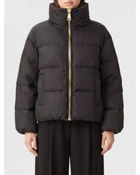 Balmain - Quilted Viscose Short Puffer Jacket With Funnel Neck - Lyst
