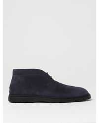 Tod's - Botines Desert De Ante - Lyst