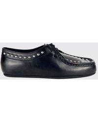 Jil Sander - Hood Studded Buffalo Leather Derby Shoes With Round Toe - Lyst