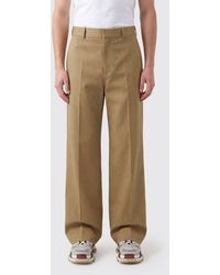 Balenciaga - Wide-Leg Cotton Chino Trousers With A Mid-Rise Waist - Lyst