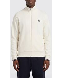 Fred Perry - Sweatshirt Zippé En Coton - Lyst