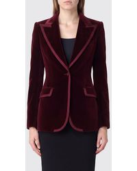 Dolce & Gabbana - Dolce &Amp Gabbana Single-Breasted Cotton And Silk Velvet Blazer With Peak Lapels - Lyst