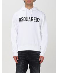 DSquared² - Weißes Baumwoll -Sweatshirt - Lyst