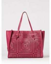 Gianni Chiarini - Marcella Hammered And Perforated Leather Bag - Lyst