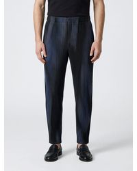 Homme Plissé Issey Miyake - Slim-Fit Pleated Crêpe Trousers Homme Plissé Issey Miyake - Lyst