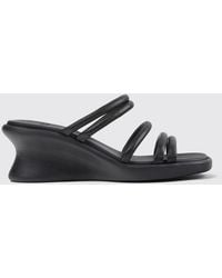 Camper - Louise Leather Wedge Sandals - Lyst