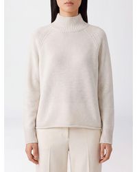 Roberto Collina - Long-Sleeved Cotton Blend Turtleneck Jumper - Lyst