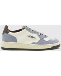 Autry - Medalist Low Two-Tone Calfskin And Suede Trainers - Lyst