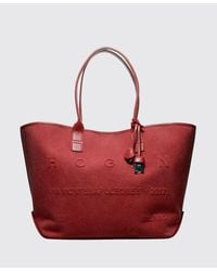 Hogan - Address Cotton Canvas Bag - Lyst