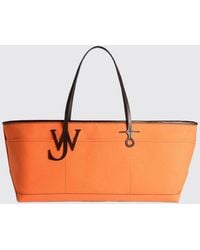 JW Anderson - Anchor Monogram Canvas Shoulder Bag With Leather Handles - Lyst