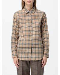 Burberry - Slim Fit Long-Sleeved Cotton Shirt - Lyst