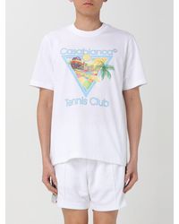 Casablancabrand - T-shirt in cotone con stampa - Lyst