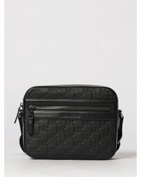 Michael Kors - Grained Leather Bag With Embossed Mk Monogram - Lyst