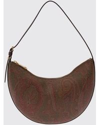 Etro - Essential Paisley Print Coated Cotton Shoulder Bag - Lyst