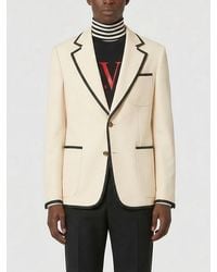 Valentino - Single-Breasted Virgin Wool Blazer - Lyst