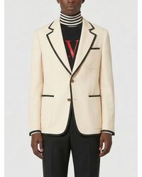 Valentino - Single-Breasted Virgin Wool Blazer - Lyst