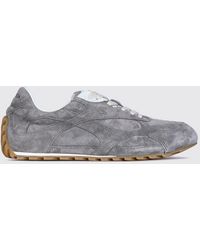 Bottega Veneta - Orbit Flash Suede Sneakers With Notched Sole - Lyst