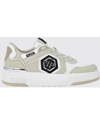 Philipp Plein - Leather And Mesh Sneakers - Lyst