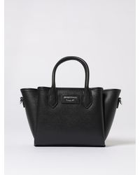 Emporio Armani - Grained Faux Leather Handbag - Lyst