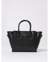 Emporio Armani - Grained Faux Leather Handbag - Lyst