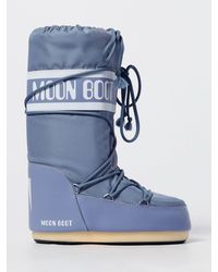 Moon Boot - Flache Stiefeletten Damen - Lyst