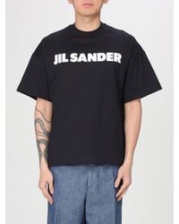 Jil Sander - Cotton T-Shirt With Logo - Lyst