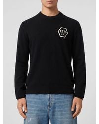 Philipp Plein - Pp Cashmere Crew Neck Sweater - Lyst