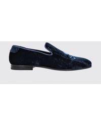 Philipp Plein - Velvet Loafers With Skull Embroidery And Square Toe - Lyst