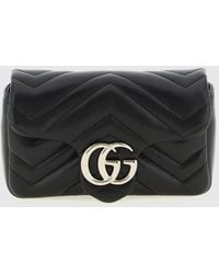 Gucci - Gg Marmont Matelassé Nappa Leather Bag - Lyst