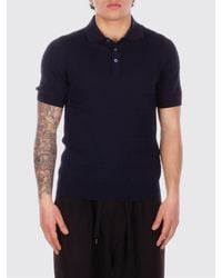 Tagliatore - Cotton Knit Polo Shirt - Lyst