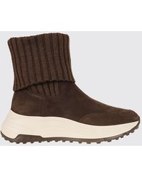Hogan - H669 Suede Chelsea Boots With Wool Lining - Lyst
