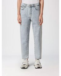 Philipp Plein - High-Waisted Straight Leg Denim Jeans With Embroidery And Rhinestones - Lyst