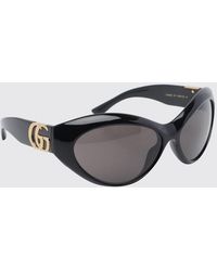Gucci - Cat-Eye Acetate Sunglasses With Rounded Shape And Gg Logo - Lyst