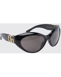 Gucci - Cat-Eye Acetate Sunglasses With Rounded Shape And Gg Logo - Lyst