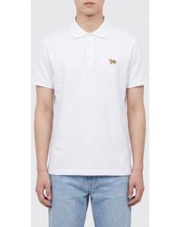 Maison Kitsuné - Maison Kitsun&Eacute Organic Cotton Polo Shirt - Lyst