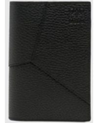 Loewe - Grained Leather Bifold Card Holder With Embossed Logo And Five Slots - Lyst
