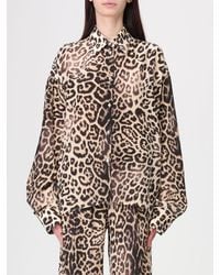 Ermanno Scervino - Animal Print Silk Shirt - Lyst
