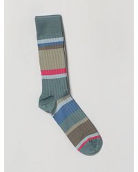 Paul Smith - Striped Organic Cotton Ribbed Socks - Lyst